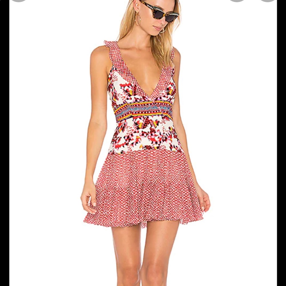 Saloni silk Amy dress US size 8. NWT